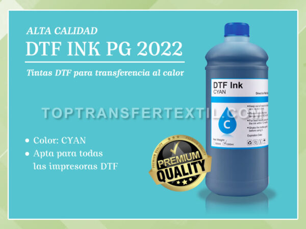 DTF INK COLOR CYAN - TOP TRANSFER TEXTIL