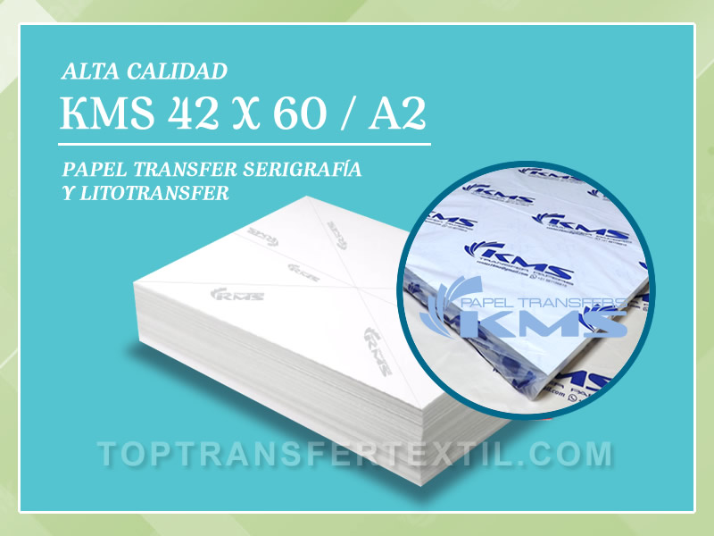 Papel Transfer KMS 42 x 60 – A2 – TOP TRANSFER TEXTIL